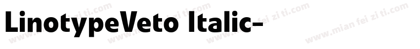 LinotypeVeto Italic字体转换